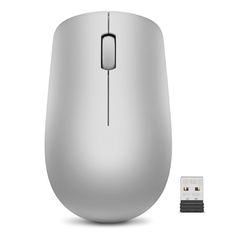 Mouse Inalámbrico Lenovo 530, Óptico 1200 DPI, Receptor Nano USB, Gris