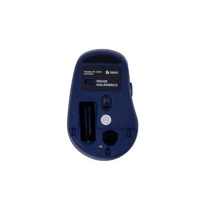 Mouse Inalámbrico Teros TE-1235S, 2.4GHz, 6 Botones, Óptico, Azul