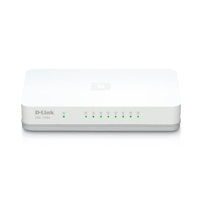 Switch D-Link DGS-1008A 8 Puertos Gigabit Ethernet 10/100/1000 Mbps