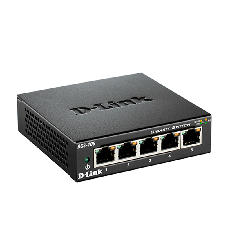 Switch D-Link DGS-105 5 Puertos Gigabit
