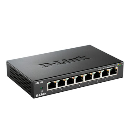Switch D-Link DGS-108 de 8 Puertos Gigabit Ethernet