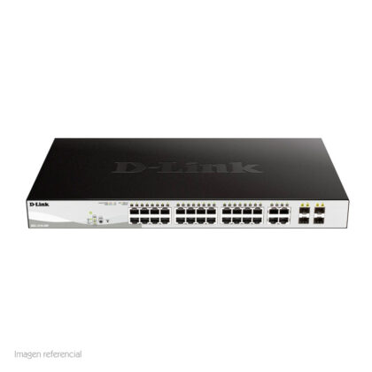 Switch Administrable D-Link DGS-1210-28P PoE 24 Puertos Gigabit + 4 SFP