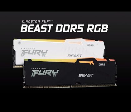 Memoria RAM Kingston Fury Beast DDR5 16GB 6400MHz PC5-51200 CL32 RGB - Módulo DIMM 1Rx8