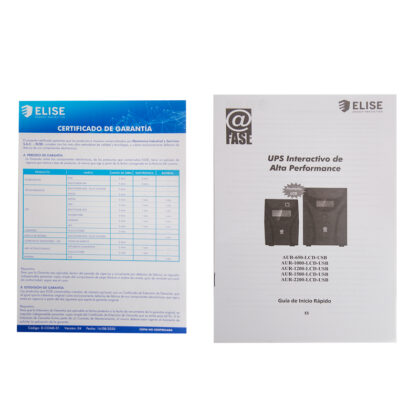UPS Interactivo Elise-Fase AUR-1500-LCD-USB, 1500VA/900W, Puerto USB-HID