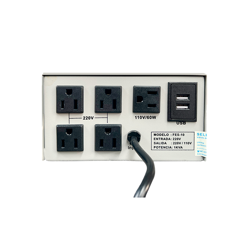 Estabilizador de Voltaje Elise Fase FES-10 1KVA Estado Sólido Monofásico 220V