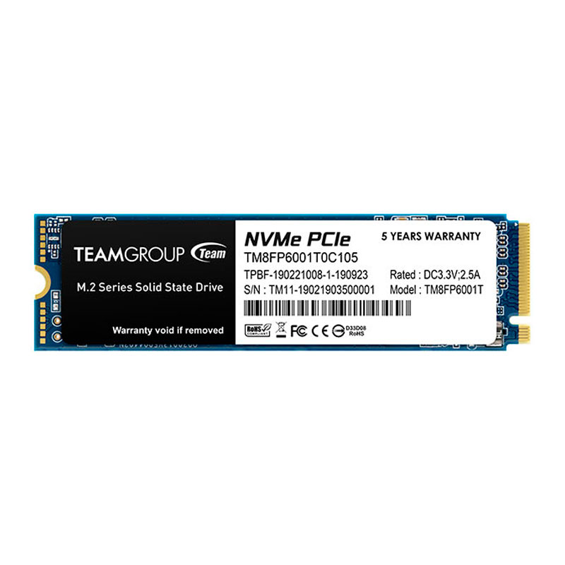 Disco Sólido SSD Team Group MP33 M.2 NVMe 1TB PCIe 3.0