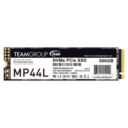 Disco Sólido SSD TEAMGROUP MP44L 500GB M.2 PCI-E 4.0 NVMe