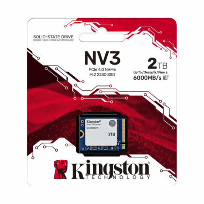 Disco Sólido SSD Kingston NV3 2TB PCIe 4.0 NVMe M.2 2230