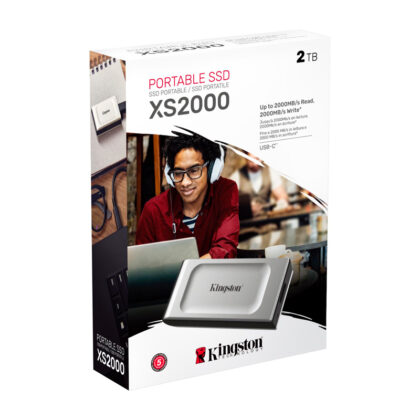Disco Sólido SSD Externo Kingston XS2000 2TB USB 3.2 Gen 2x2 Tipo-C