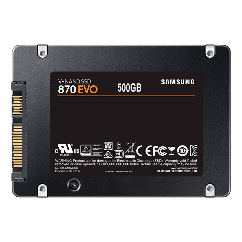 Disco Sólido SSD Samsung 870 EVO 500GB 2.5" SATA 6Gb/s