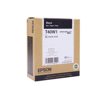 Cartucho de Tinta Epson T40W120 Negro 80ml