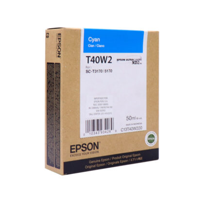 Cartucho de Tinta Epson T40W220 Cyan 50ml UltraChrome XD2