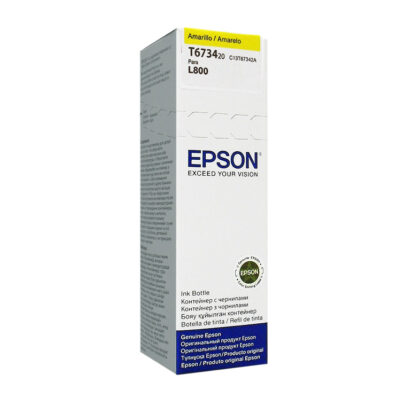 TINTA EPSON L800 AMARILLA ORIGINAL T673420 70ML