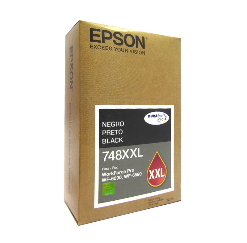 Cartucho Tinta Negro Epson 748XXL Extra Alta Capacidad 75000 Páginas