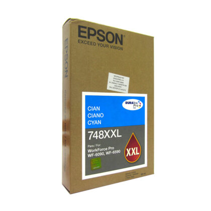 Cartucho Tinta Color Cyan Epson T748XXL DuraBrite Pro Alta Capacidad