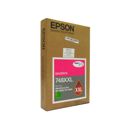 Cartucho de Tinta Epson 748XXL, Magenta, Alto Rendimiento para WorkForce Pro