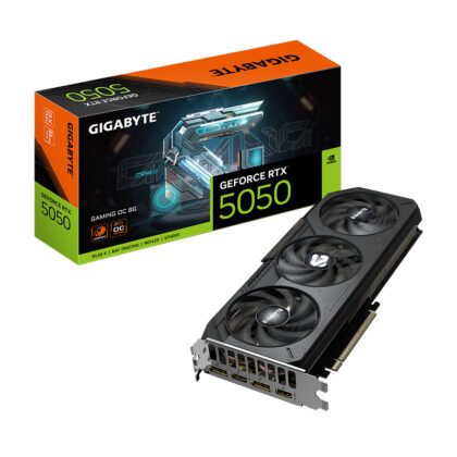 Tarjeta de Video GIGABYTE GeForce RTX 5050 Gaming OC 8GB GDDR6 PCIe 5.0