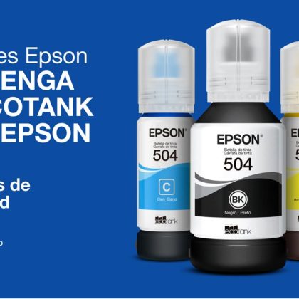 Botella de Tinta Original EPSON T504220-AL Cyan 70ml para Eco Tank