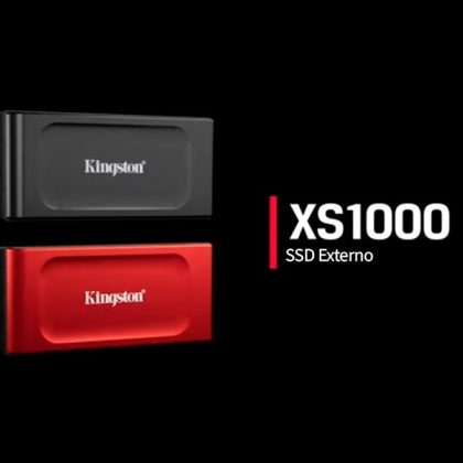Kingston XS1000 SSD Externo 1TB USB 3.2 Gen 2 Tipo-C, Portátil y Ultraligero